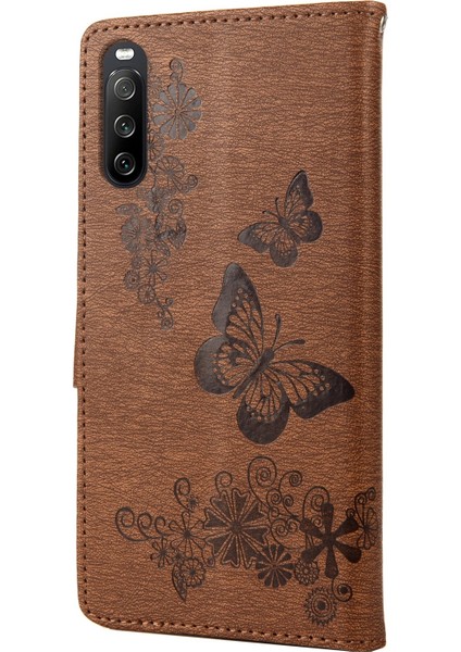 Sony Xperia 10 Iv Brown Için Kabartmalı Pu Kılıf (Yurt Dışından) modelleri