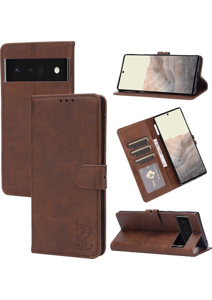 Google Pix 7 5g Brown Için Mutlu Kedi Kılıfı (Yurt Dışından) fiyatları