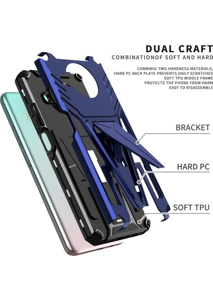 Xiaomi Redmi Için Zırh Pc+Tpu Kılıfı Note 9 Pro 5g Lacivert (Yurt Dışından) fiyatları