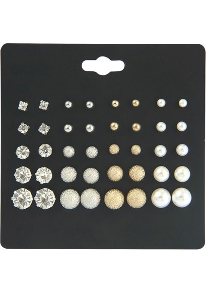 40 Pairs Altı-Jaw Zirkon Küpe (Yurt Dışından)