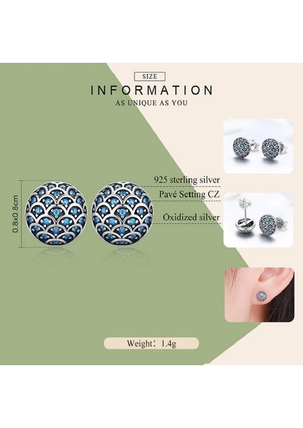 Gümüş Dalga Desen Küpe (Yurt Dışından)
