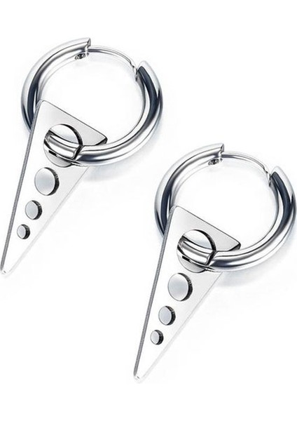 5 Çift Daire Üçgen Küpe (Yurt Dışından)