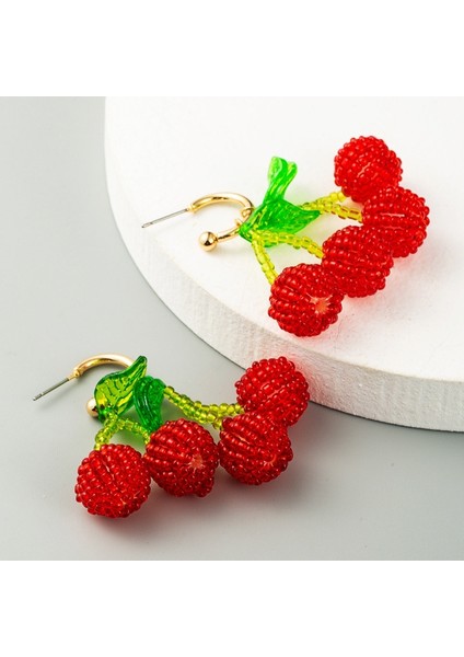 2 Pairs Kristal Boncuklu Kiraz Küpe (Yurt Dışından) fiyatları