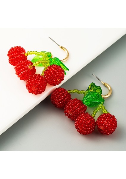 2 Pairs Kristal Boncuklu Kiraz Küpe (Yurt Dışından) indirimleri