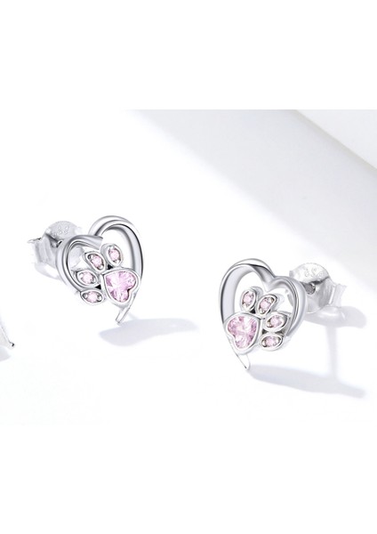 Pet Pençe Baskı Küpe, Renk: Pembe (Yurt Dışından) modelleri