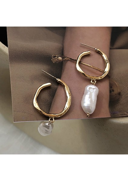 Tatlısu Inci Hoop Küper (Gold) (Yurt Dışından) fırsatları