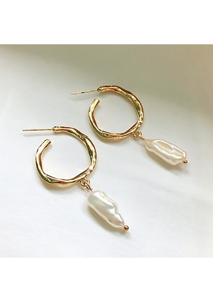 Tatlısu Inci Hoop Küper (Gold) (Yurt Dışından) indirimleri
