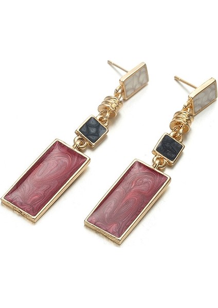 Houndstooth Renk Kontrast Geometrik Uzun Küper (Yurt Dışından)