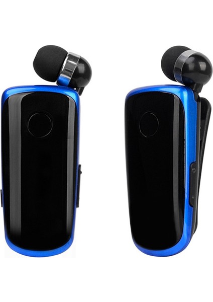 K39 Titreşimli Uyarı Giyim Klipsleri Eller Bluetooth Kulaklık Siyah (Yurt Dışından)