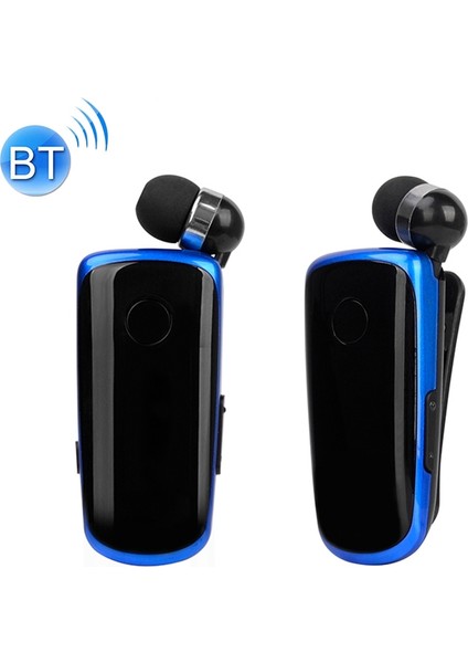 K39 Titreşimli Uyarı Giyim Klipsleri Eller Bluetooth Kulaklık Siyah (Yurt Dışından)