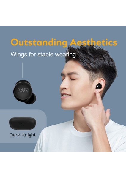 Youpin Qcy T17 Bluetooth 5.1 Enc Kulaklıklar Siyah (Yurt Dışından)