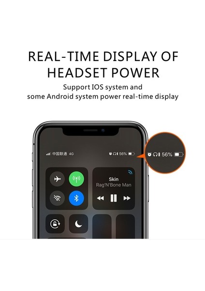L2 Lavalier Bluetooth Kulaklık Mavisi (Yurt Dışından)