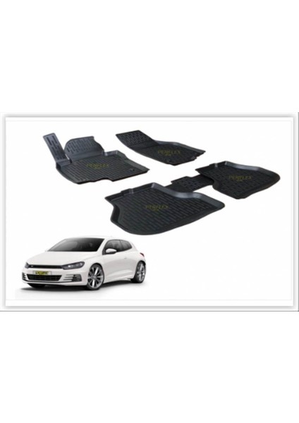 PXM-VW32-PASPAS 3D X-Mat Havuzlu Volkswagen Scırocco 09 Siyah