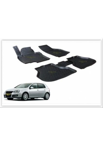 PXM-VW05-PASPAS 3D X-Mat Havuzlu Volkswagen Golf V 03-09 Siyah