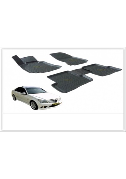 PXM-MB07-PASPAS 3D X-Mat Havuzlu Mercedes W204 C Serisi 08-15 Siyah