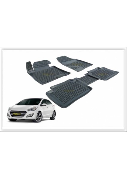 PXM-HY15-PASPAS 3D X-Mat Havuzlu Hyundaı I30 12 Siyah