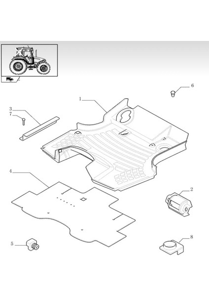 87394866 Cnh Orjinal 3D Paspas Newholland ve Case Uyumlu