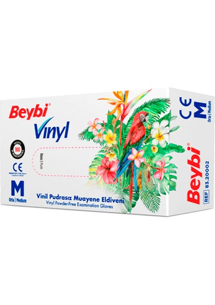 Mdr Vinil Eldiven Pudrasız 100 Adet Medium