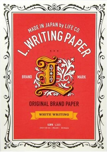 L.writing Paper A5 Beyaz Çizgili Bloknot