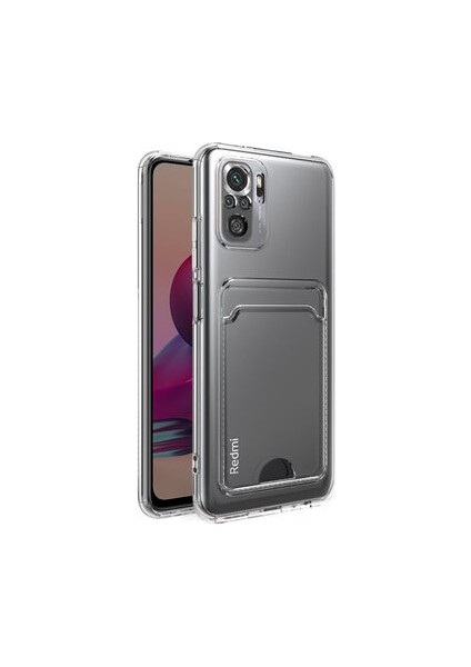 Xiaomi Poco M5S ile Uyumlu Kılıf Kartlıklı Kartvizitli Şeffaf Telefon Kılıfı Kapak fiyatları