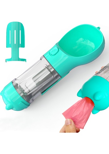 300ML Köpek Seyahat Su Şişesi Kaka Dispenser ile Yürüme Için Mükemmel, Hareket ve Araba Sürüşleri Evcil Hayvanlar Içme (Bpa Içermeyen, Fda Sertifikalı) (Yurt Dışından)