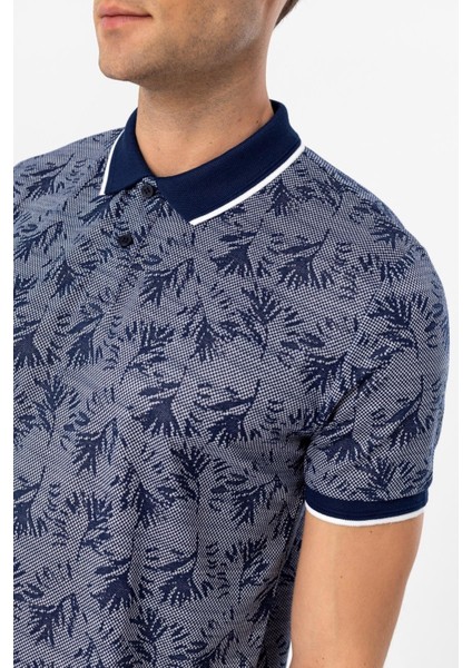 Polo Yaka Slim Kalıp Armürlü Tişört modelleri