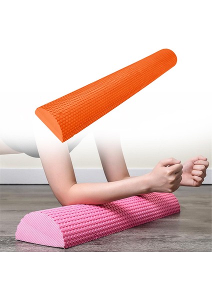Eva Yarım Köpük Rulo Köpük Yarım Roller Masaj Dayanıklı 200KG Ağır Hizmet Yarım Turuncu 60CMX7.5CM (Yurt Dışından) modelleri