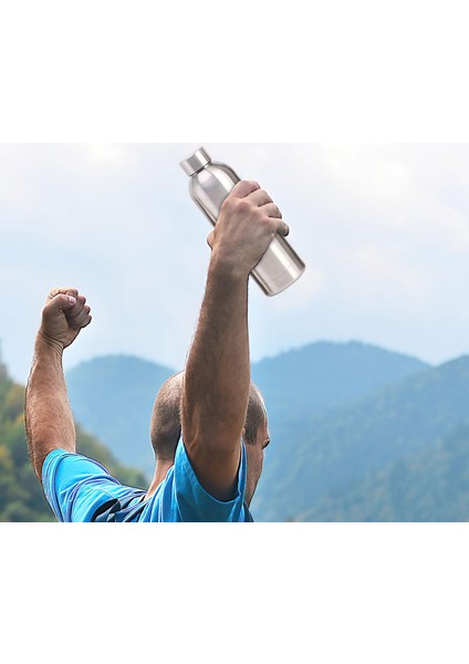 Yalıtımlı Su Şişesi Metal Vakumu Sırt Çantasıyla Tırmanma Açık Argent 500ML (Yurt Dışından) modelleri