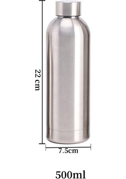 Yalıtımlı Su Şişesi Metal Vakumu Sırt Çantasıyla Tırmanma Açık Argent 500ML (Yurt Dışından) indirimleri