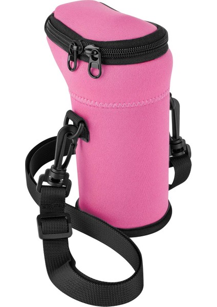 Çocuklar Su Şişesi Taşıyıcı Çanta Sırt Çantası Yürüyüş Açık Su Şişesi Tutucu Pembe (Yurt Dışından)