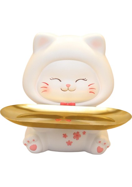 Hayvan Reçine Heykeli Heykelcik Saklama Kutusu Heykelleri Kedilere Hizmet Veren Anahtar Takı Sahibi 17.5X18.5X18CM (Yurt Dışından) fiyatları