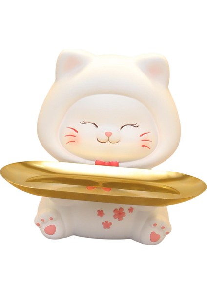 Hayvan Reçine Heykeli Heykelcik Saklama Kutusu Heykelleri Kedilere Hizmet Veren Anahtar Takı Sahibi 17.5X18.5X18CM (Yurt Dışından) modelleri