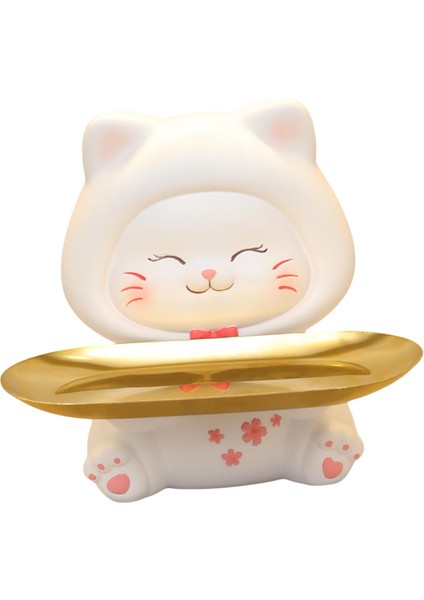 Hayvan Reçine Heykeli Heykelcik Saklama Kutusu Heykelleri Kedilere Hizmet Veren Anahtar Takı Sahibi 17.5X18.5X18CM (Yurt Dışından) fırsatları