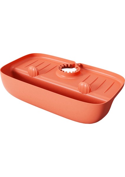 Silikon Lavabo Pad Sünger Tahliye Rafı Lavabo Koruyucular Lavabo Organizatör Turuncu (Yurt Dışından)