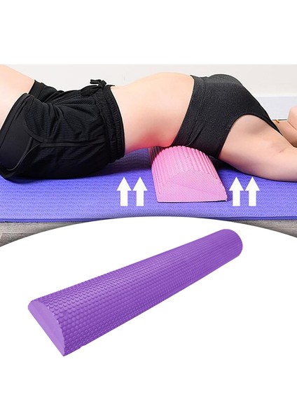 Eva Yarım Köpük Rulo Köpük Yarım Roller Masaj Dayanıklı 200KG Ağır Hizmet Yarı Menekşe 90CMX7.5CM (Yurt Dışından) modelleri