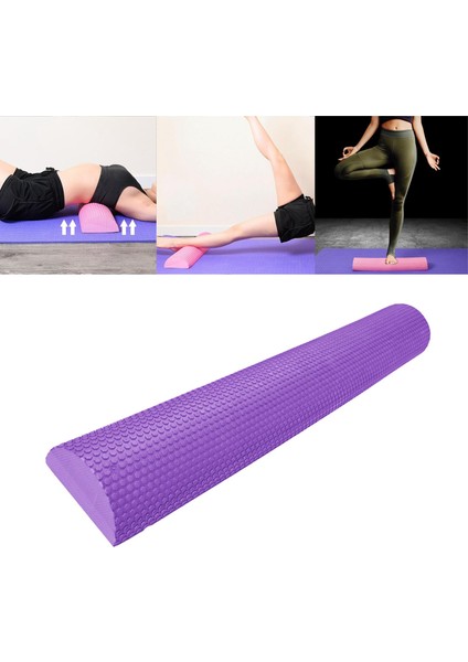 Eva Yarım Köpük Rulo Köpük Yarım Roller Masaj Dayanıklı 200KG Ağır Hizmet Yarı Menekşe 90CMX7.5CM (Yurt Dışından) fırsatları