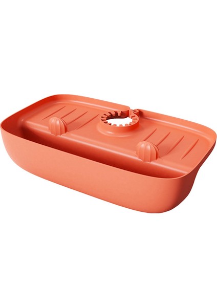 Silikon Lavabo Pad Sünger Tahliye Rafı Lavabo Koruyucular Lavabo Organizatör Turuncu (Yurt Dışından)