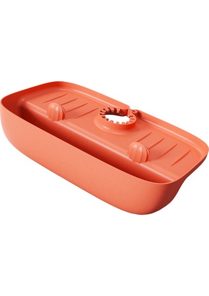 Silikon Lavabo Pad Sünger Tahliye Rafı Lavabo Koruyucular Lavabo Organizatör Turuncu (Yurt Dışından)