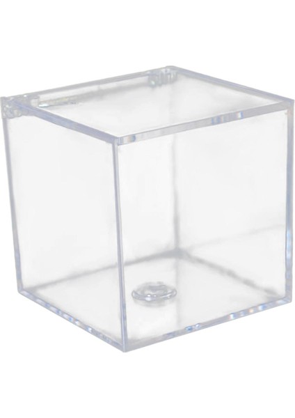 Şeker Doğum Günü Dekoru Için Akrilik Kare Küp Boncuk Saklama Kapları 6 cm (Yurt Dışından) fiyatları