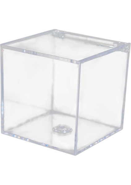 Şeker Doğum Günü Dekoru Için Akrilik Kare Küp Boncuk Saklama Kapları 6 cm (Yurt Dışından) modelleri