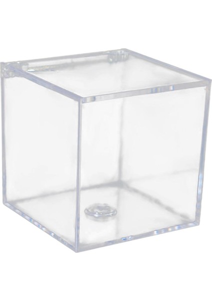 Şeker Doğum Günü Dekoru Için Akrilik Kare Küp Boncuk Saklama Kapları 6 cm (Yurt Dışından) indirimleri