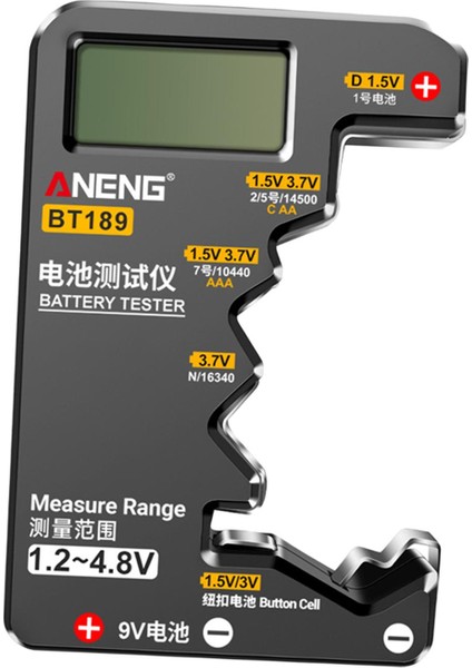 1.2-4.8V Taşınabilir Siyah Değişen Evrensel Pil Test Cihazı Voltaj Test Cihazı Ölçüsü (Yurt Dışından) fırsatları