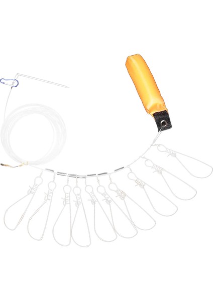 Float Paslanmaz Çelik Metal Snap Kilitli Balıkçı Stringer Tutucu 10 Snaps (Yurt Dışından) fiyatları