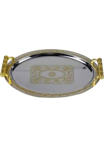 Sehpa Mutfak Oval Servis Tepsisi Dekor M (Yurt Dışından)