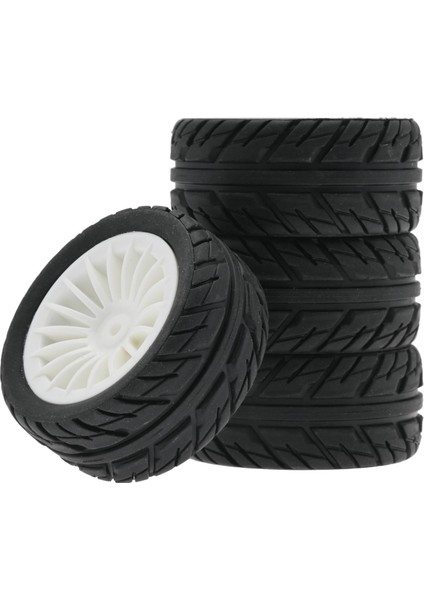 Yükseltme Rc Araba Lastikleri 1/16 Araç Modeli Modifikasyon UD1607 Siyah Beyaz Için Yedek Parça (Yurt Dışından)