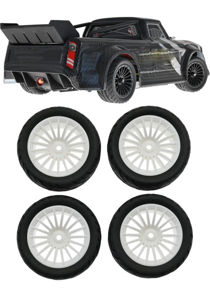 Yükseltme Rc Araba Lastikleri 1/16 Araç Modeli Modifikasyon UD1607 Siyah Beyaz Için Yedek Parça (Yurt Dışından) modelleri