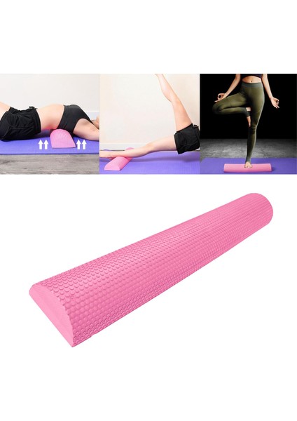 Eva Yarım Köpük Rulo Köpük Yarım Roller Masaj Dayanıklı 200KG Ağır Hizmet Yarım Pembesi 90CMX7.5CM (Yurt Dışından) modelleri