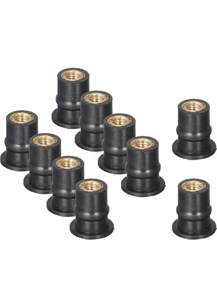 Kauçuk Cowls Fineder Pirinç Ekle Metrik Aksesuar 10X M5 (Yurt Dışından)