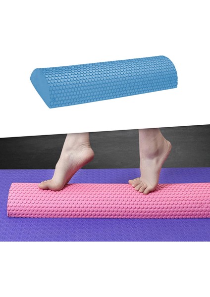 Eva Yarım Köpük Rulo Köpük Yarım Roller Masaj Dayanıklı 200KG Ağır Hizmet Yarım Mavi 30CMX7.5CM (Yurt Dışından)