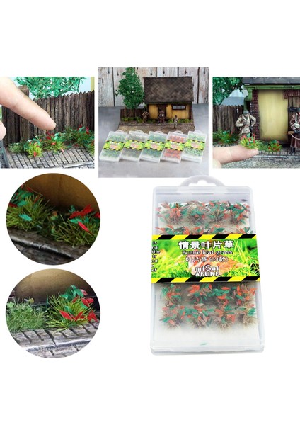 1 Kutu Çiçek Küme Dıy Minyatür Çimen Peyzaj Demiryolu Dioramas Için Set 03 (Yurt Dışından)